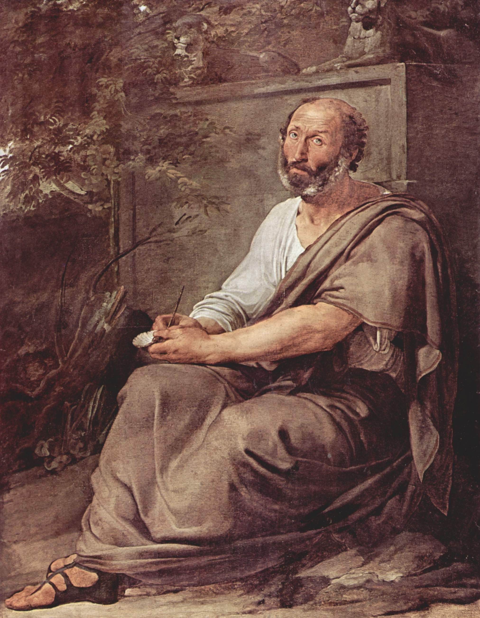 Аристотель, картина Франческо Айеца